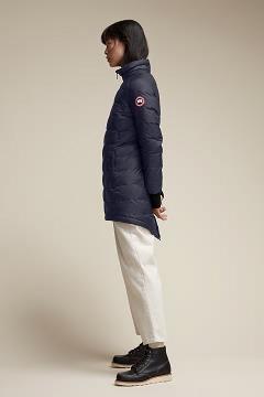 Chamarras Canada Goose Mujer México - Ellison Chaqueta De Plumas Azul Marino EG0653427